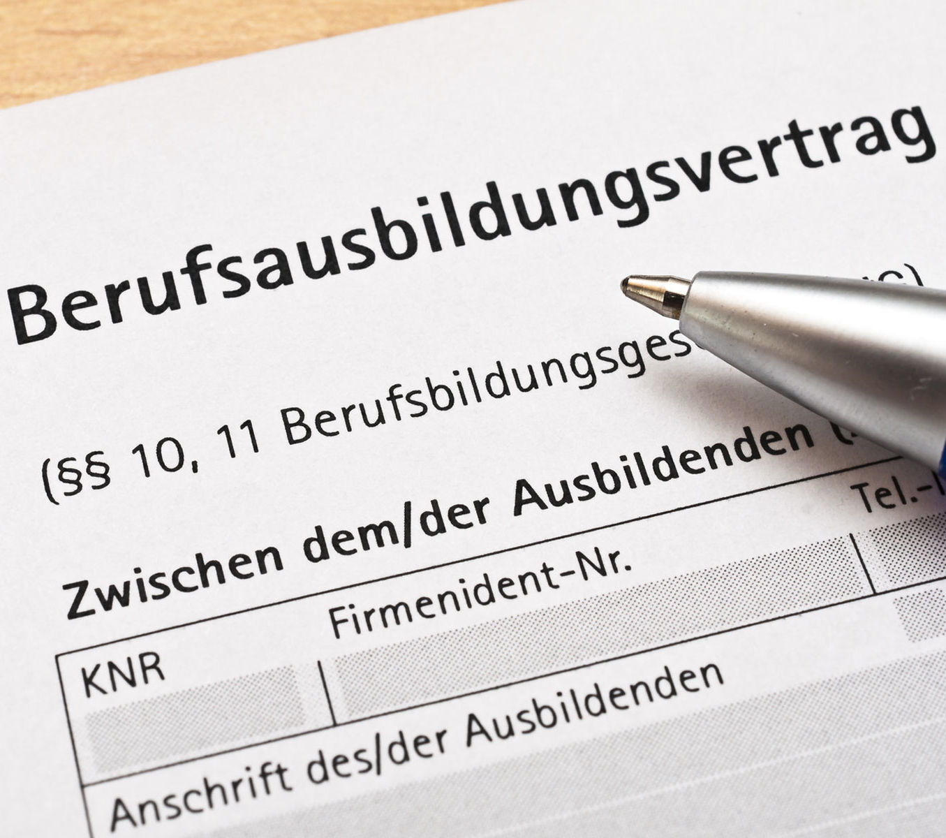 Ausbildung in unserem Hause.
